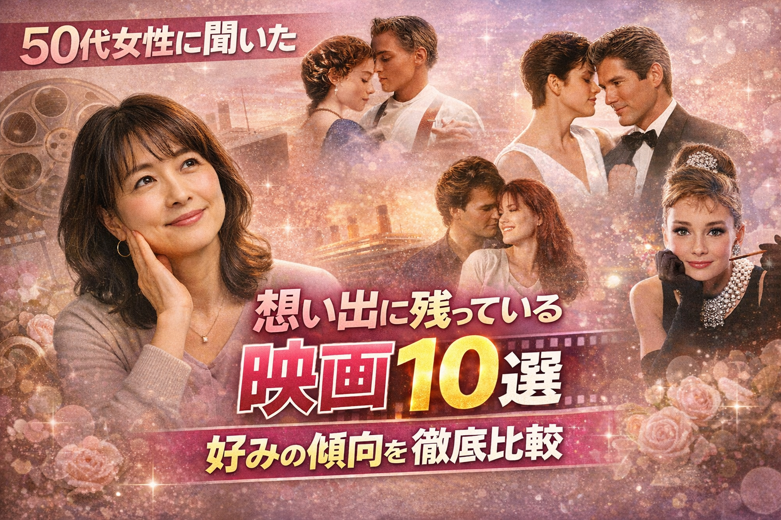 50代女性に聞いた想い出に残っている映画10選・好みの傾向を徹底比較