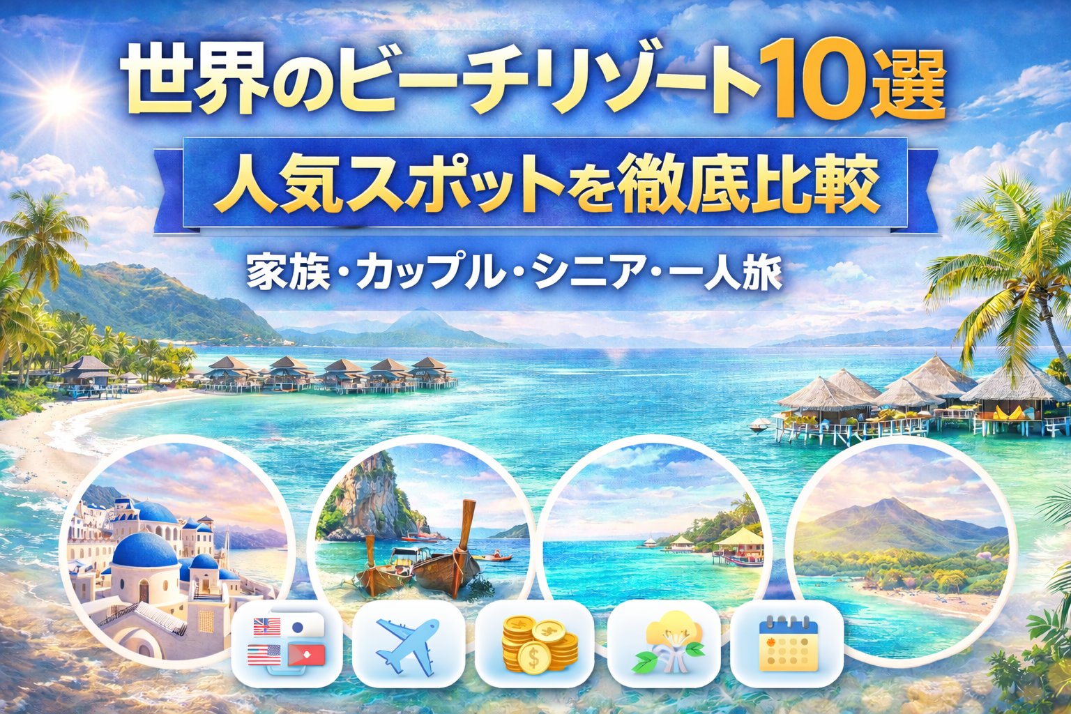 世界のビーチリゾート10選 人気スポットを徹底比較