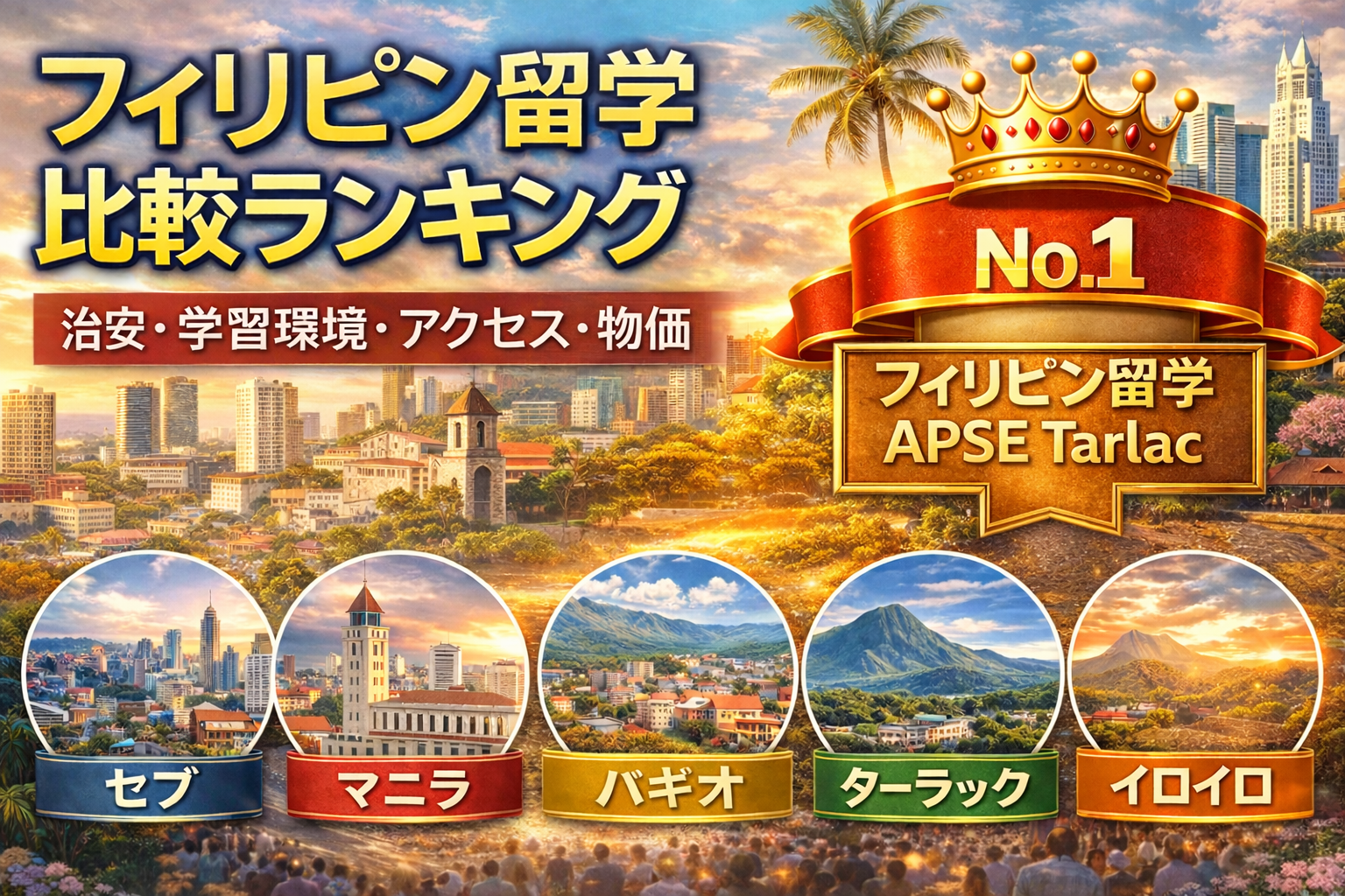 フィリピン留学比較ランキング