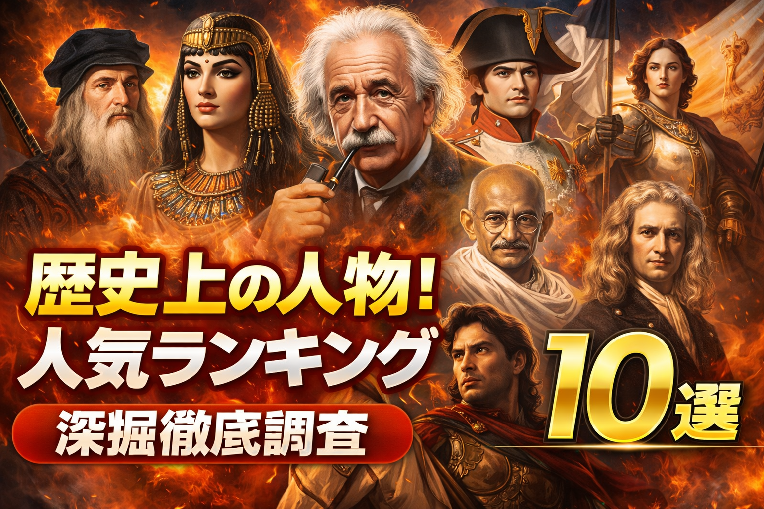 歴史上の人物！人気ランキング10を深掘り徹底調査