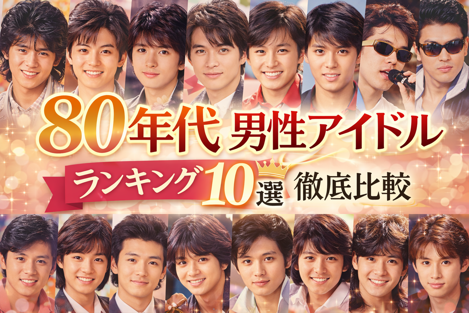 80年代男性アイドルランキング10を徹底比較【昭和アイドル黄金期】
