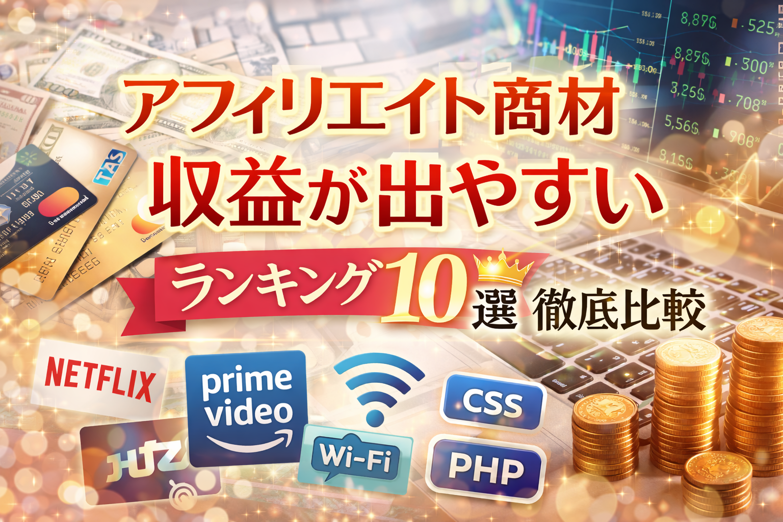 アフィリエイト商材で収益が出やすいランキング10を徹底比較【2026年最新版】