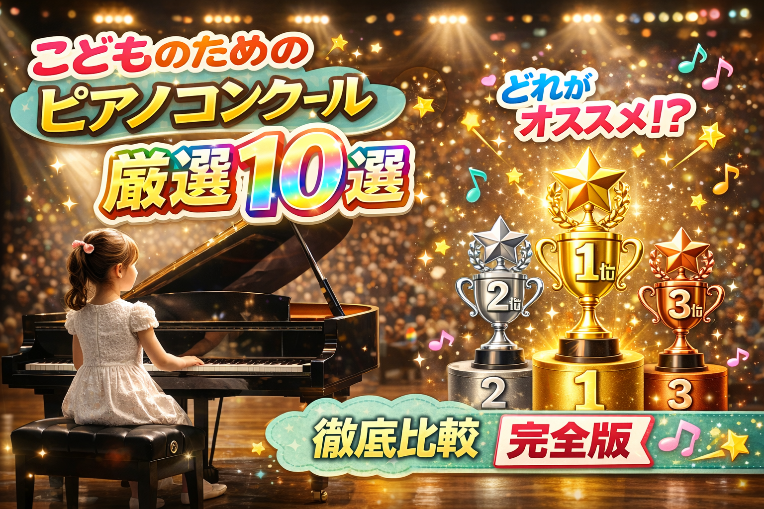 こどものためのピアノコンクール厳選10を徹底比較【完全版】
