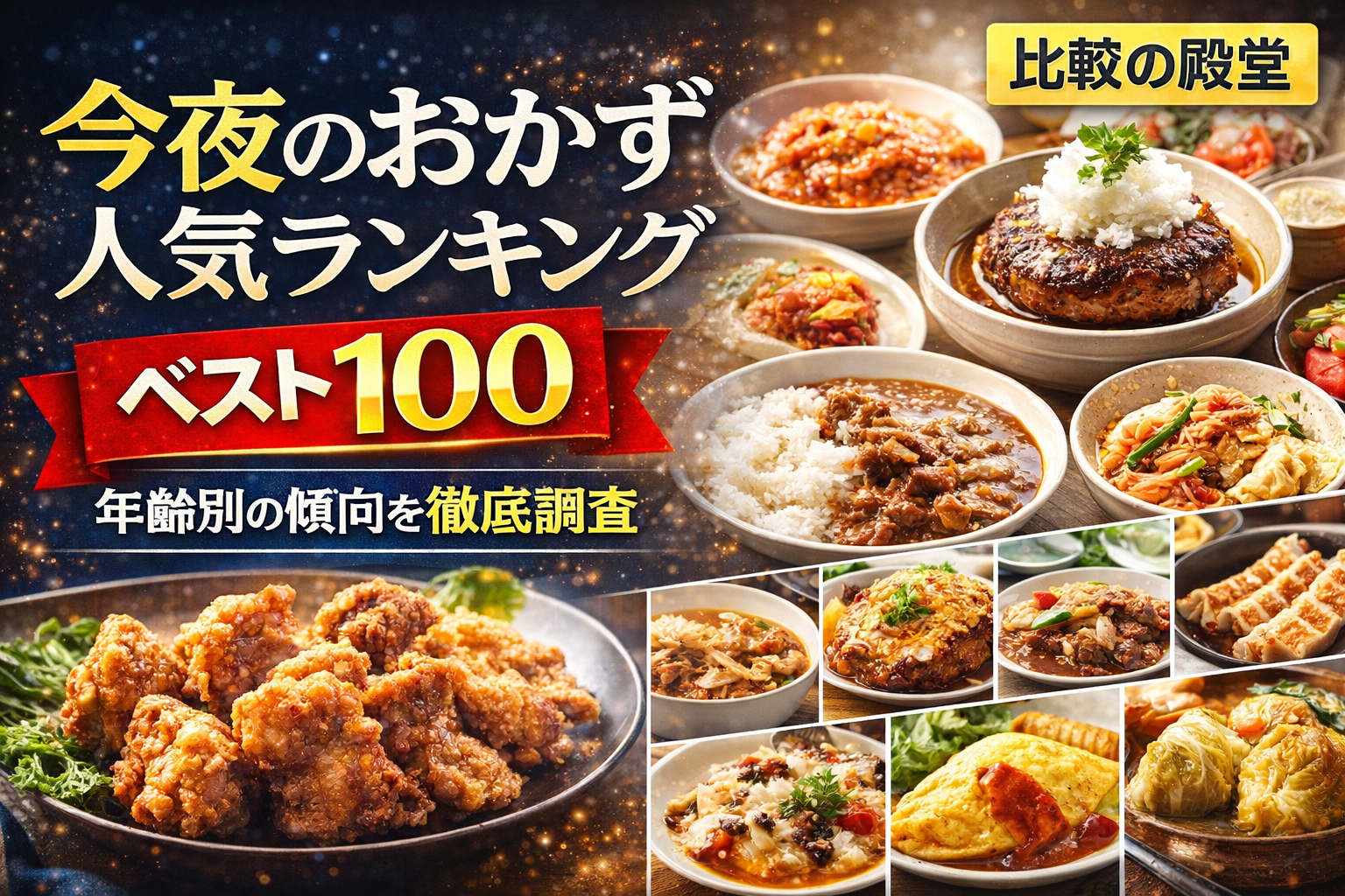 今夜のおかず人気ランキングベスト100を徹底調査