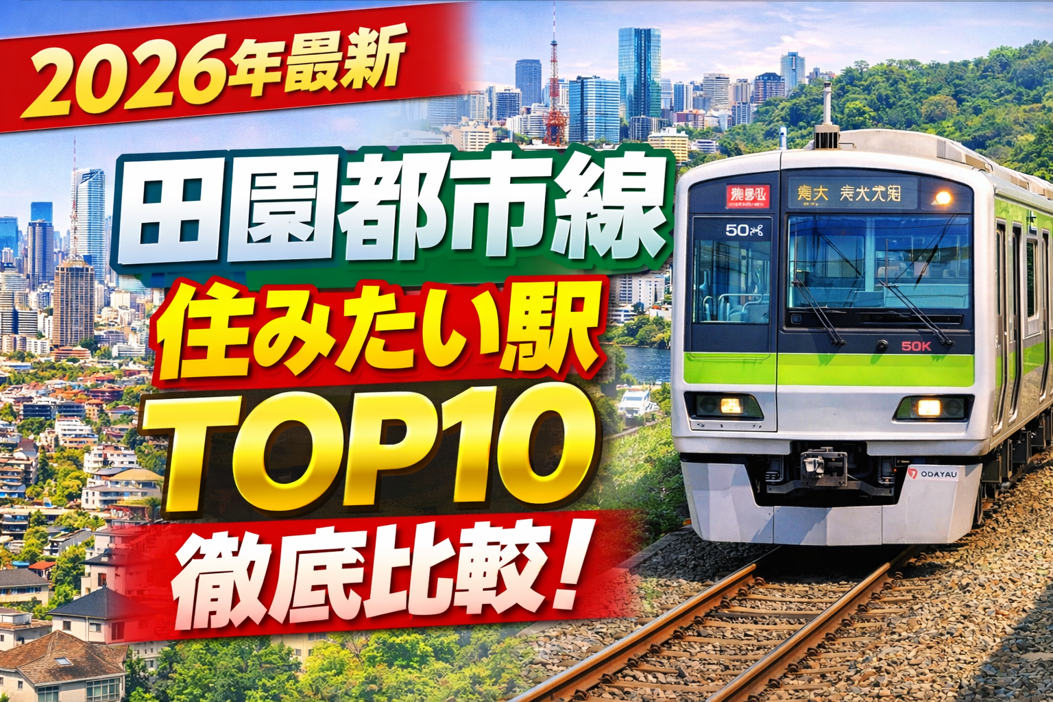 田園都市線沿線住みたい駅ランキング10を徹底比較【2026年最新版】