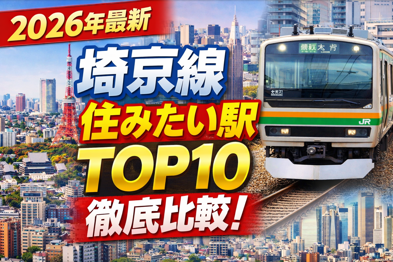 埼京線沿線住みたい駅ランキング10を徹底比較【2026年最新版】