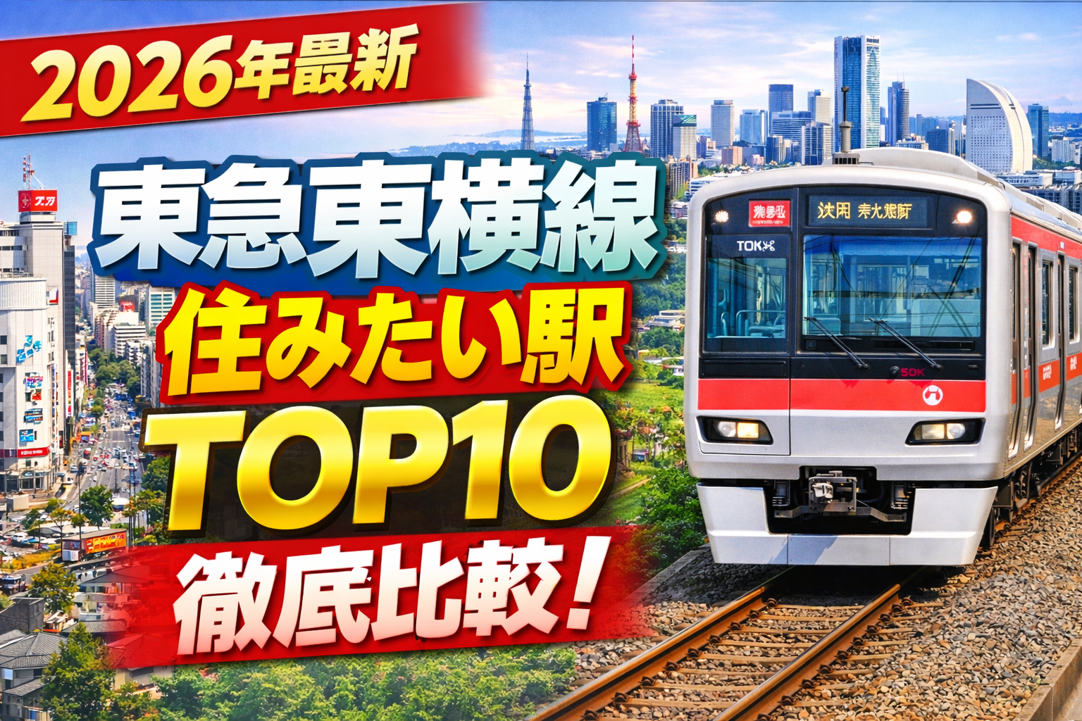 東急東横線沿線住みたい駅ランキング10を徹底比較【2026年最新版】