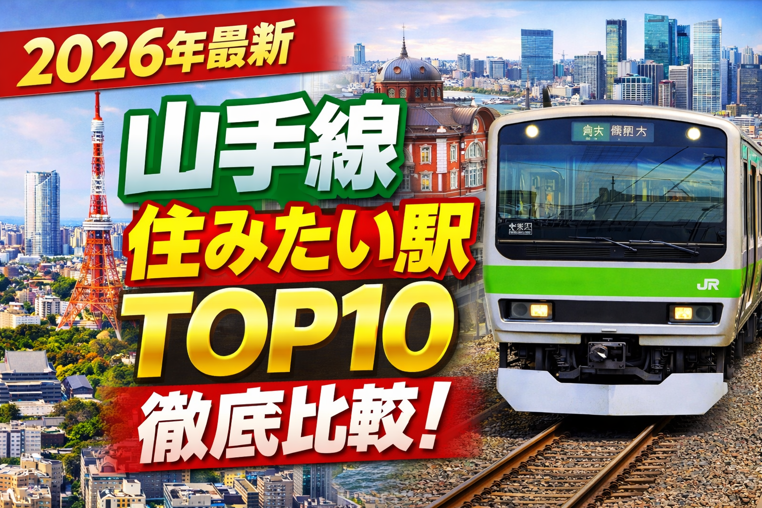 山手線沿線住みたい駅ランキング10を徹底比較【2026年最新版】